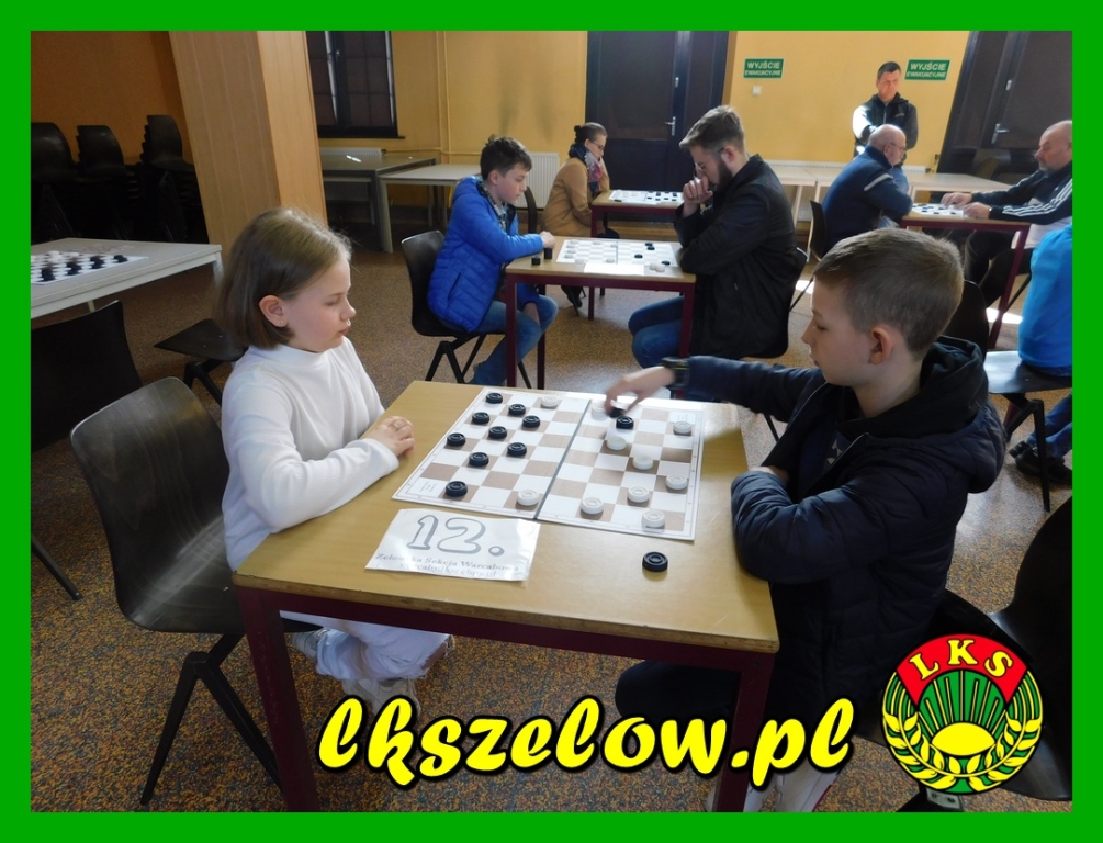 II Wiosenny Turniej w warcabach 64-polowych dla mieszkańców miasta i gminy Zelów
