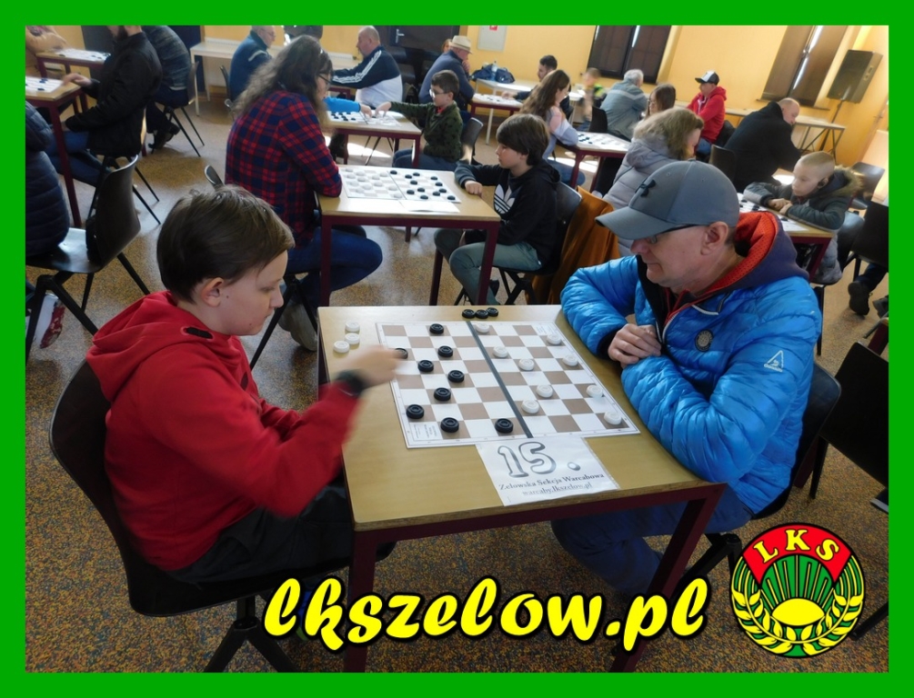 II Wiosenny Turniej w warcabach 64-polowych dla mieszkańców miasta i gminy Zelów