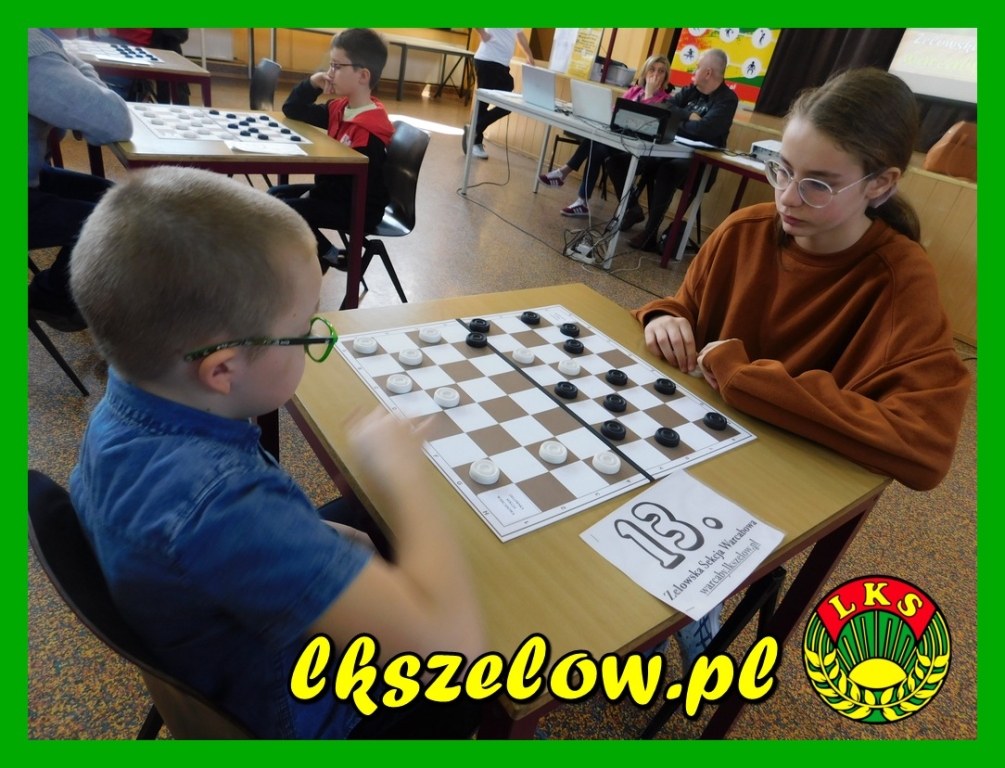 II Wiosenny Turniej w warcabach 64-polowych dla mieszkańców miasta i gminy Zelów