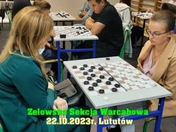 Indywidualne i Drużynowe Mistrzostwa Województwa Łódzkiego w warcabach 100-polowych - Lututów, 2023 rok