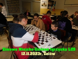 Zimowe Igrzyska Miasta i Gminy Zelów w warcabach 64-polowych - 2023 rok