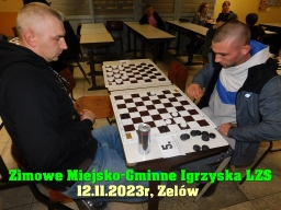 Zimowe Igrzyska Miasta i Gminy Zelów w warcabach 64-polowych - 2023 rok