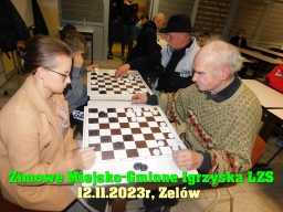 Zimowe Igrzyska Miasta i Gminy Zelów w warcabach 64-polowych - 2023 rok