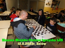 Zimowe Igrzyska Miasta i Gminy Zelów w warcabach 64-polowych - 2023 rok