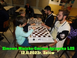 Zimowe Igrzyska Miasta i Gminy Zelów w warcabach 64-polowych - 2023 rok