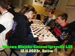 Zimowe Igrzyska Miasta i Gminy Zelów w warcabach 64-polowych - 2023 rok